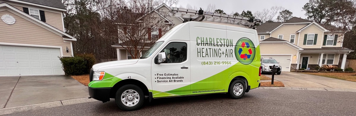 Charleston Service Vehicle in Residential Area