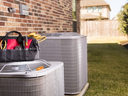 Tool Bag on AC Unit