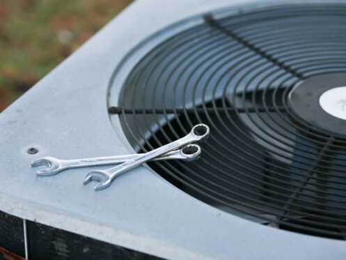 Wrenches on AC Unit